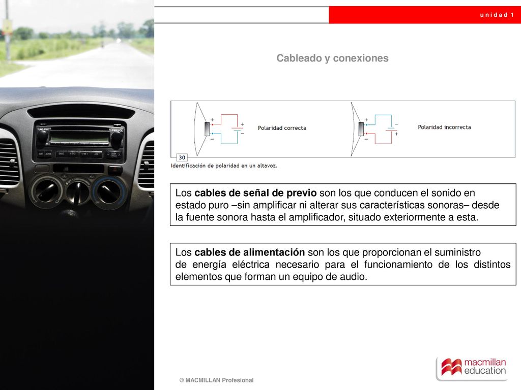 Cableado y conexiones Los cables de señal de previo son los que conducen el sonido en.