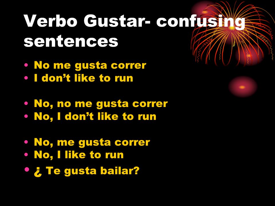 Verbo Gustar- confusing sentences