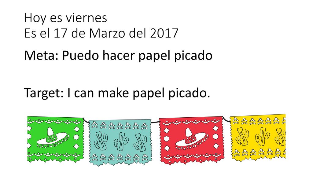 Hoy es viernes Es el 17 de Marzo del 2017