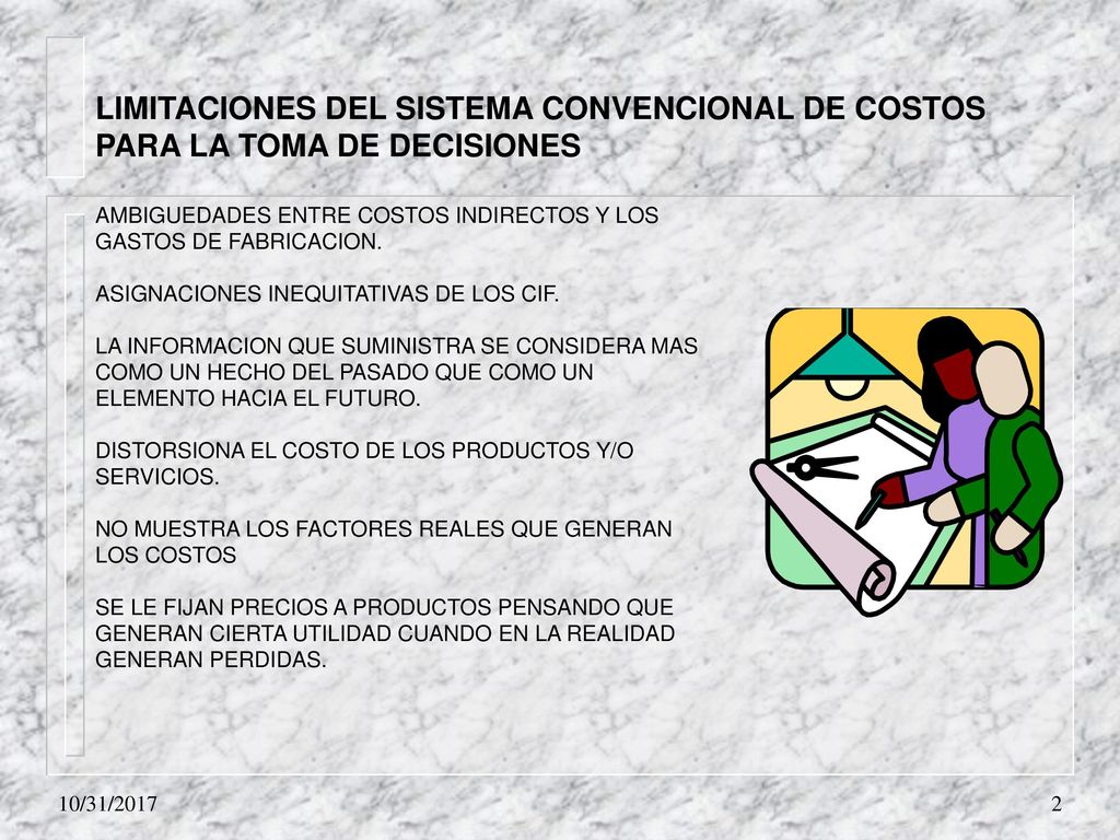 LIMITACIONES DEL SISTEMA CONVENCIONAL DE COSTOS PARA LA TOMA DE DECISIONES