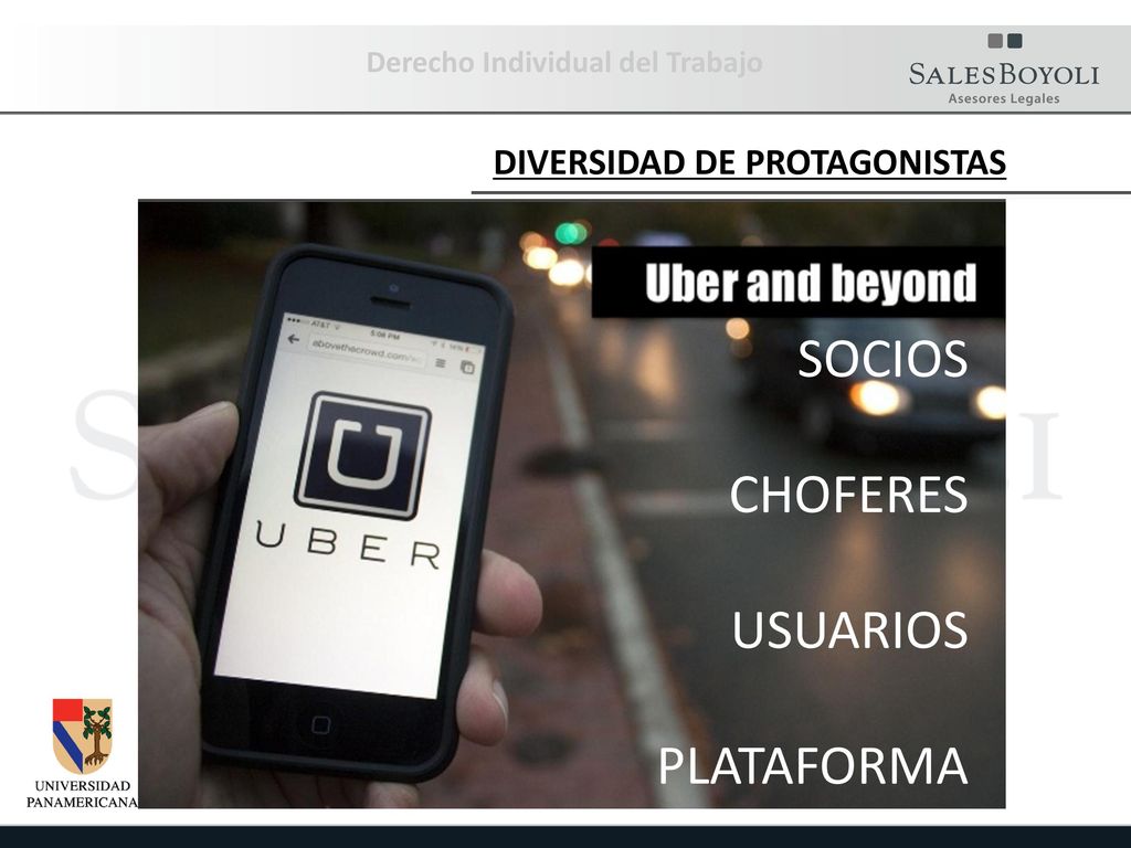 SOCIOS CHOFERES USUARIOS PLATAFORMA DIVERSIDAD DE PROTAGONISTAS