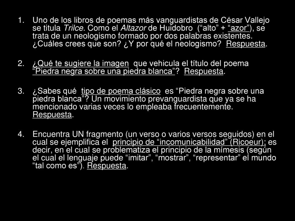 Piedra Negra Sobre Piedra Blanca Poem By Cesar Vallejo Poem Hunter Comments Page 1
