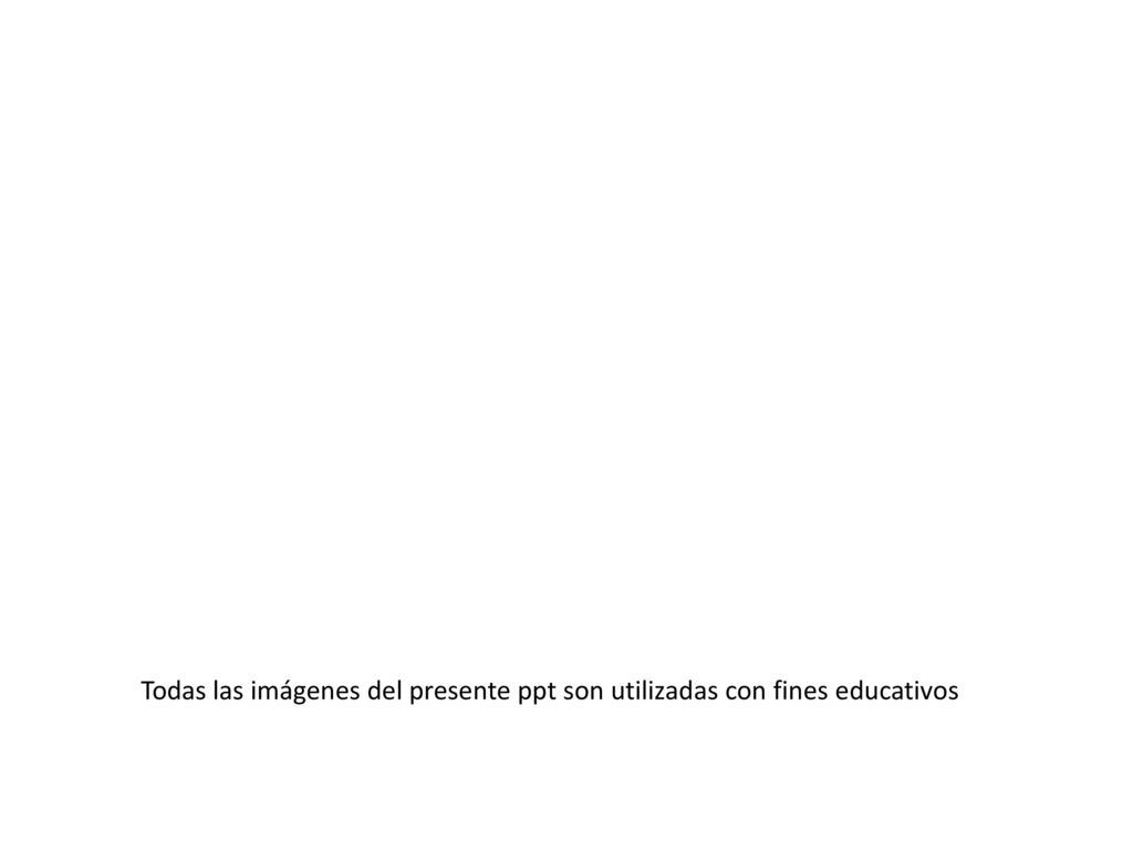Todas las imágenes del presente ppt son utilizadas con fines educativos