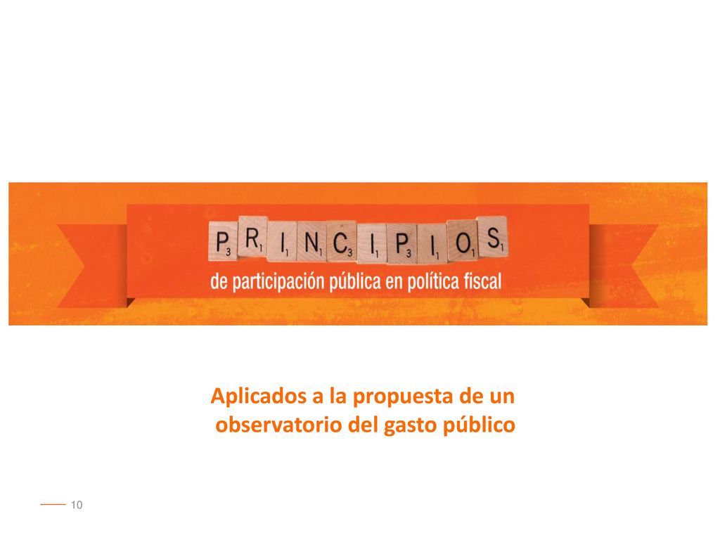 Aplicados a la propuesta de un observatorio del gasto público
