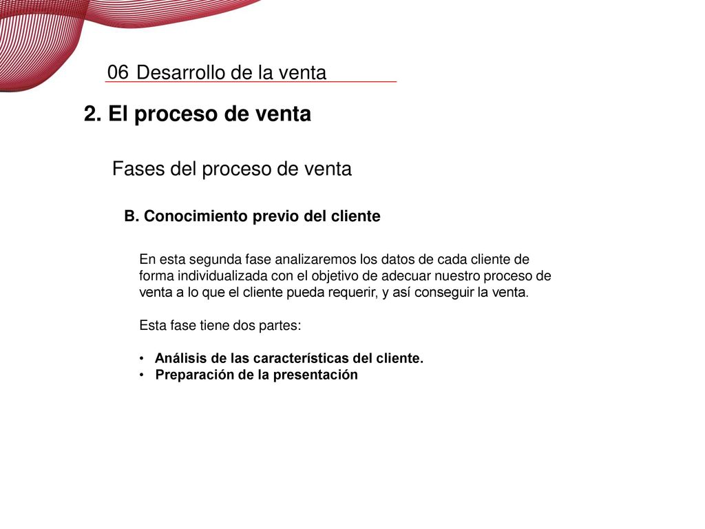 2. El proceso de venta 06 Fases del proceso de venta