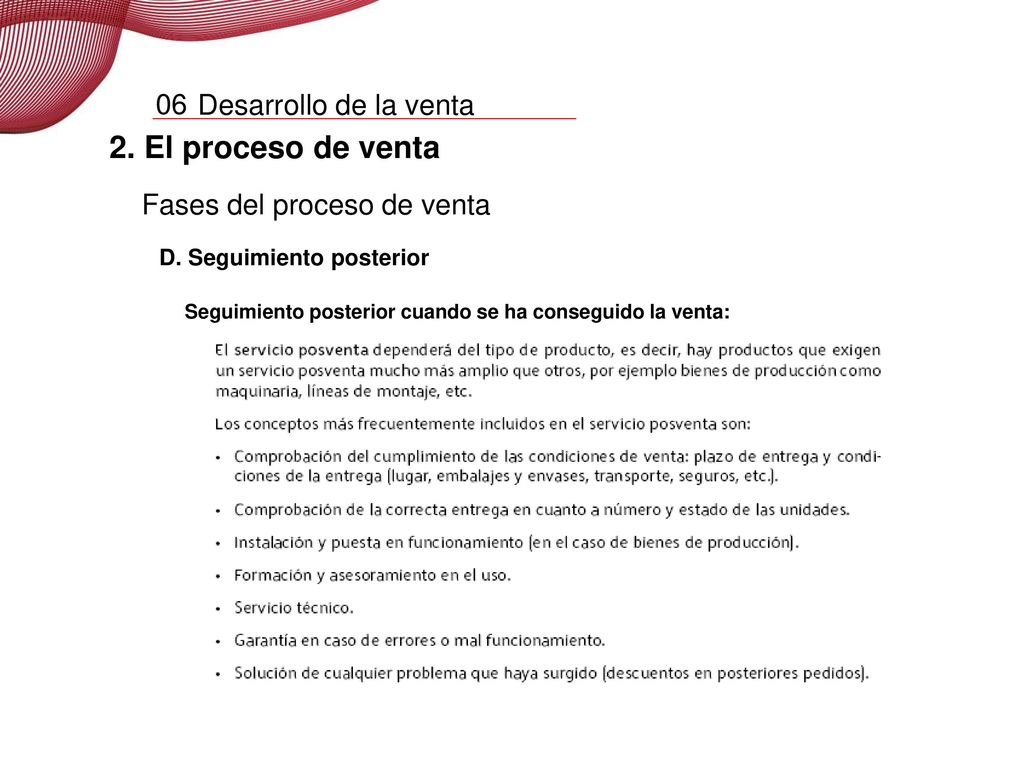 2. El proceso de venta 06 Fases del proceso de venta