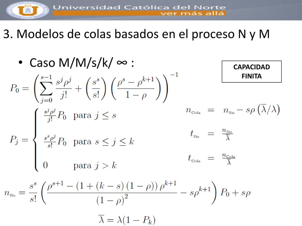 3. Modelos de colas basados en el proceso N y M