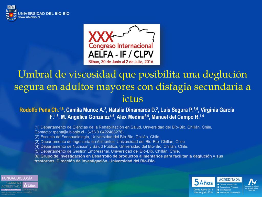 Umbral de viscosidad que posibilita una deglución segura en adultos mayores con disfagia secundaria a ictus