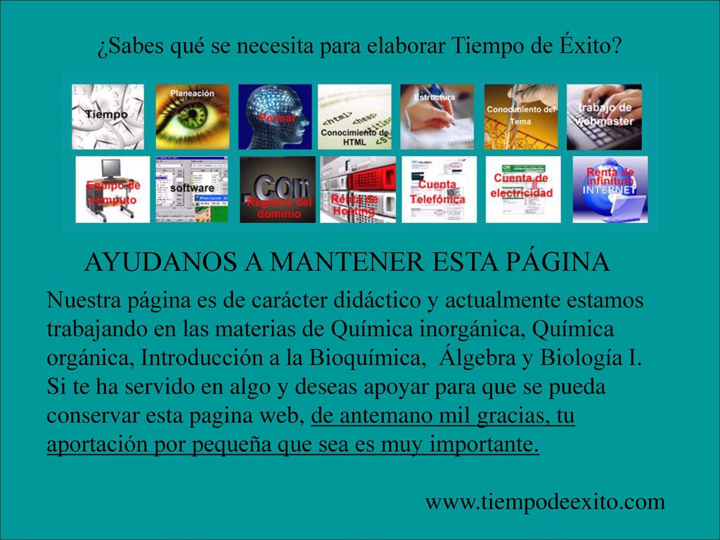 ¿Sabes qué se necesita para elaborar Tiempo de Éxito