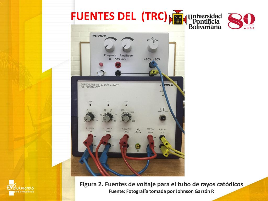 FUENTES DEL (TRC) Figura 2. Fuentes de voltaje para el tubo de rayos catódicos.