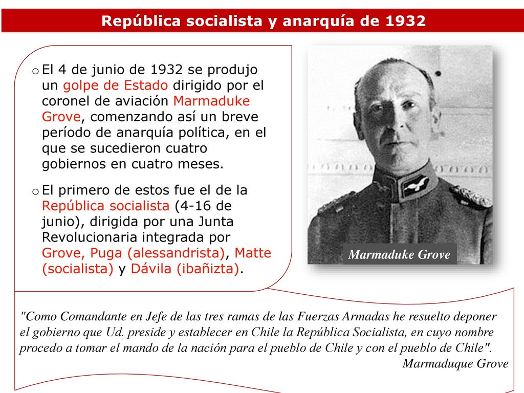 República socialista y anarquía de 1932