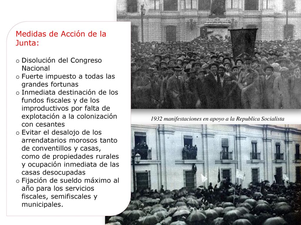 1932 manifestaciones en apoyo a la Republica Socialista