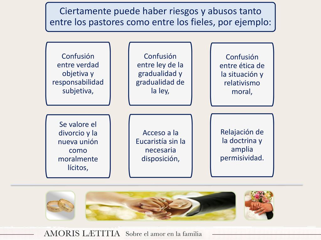 Ciertamente puede haber riesgos y abusos tanto entre los pastores como entre los fieles, por ejemplo: