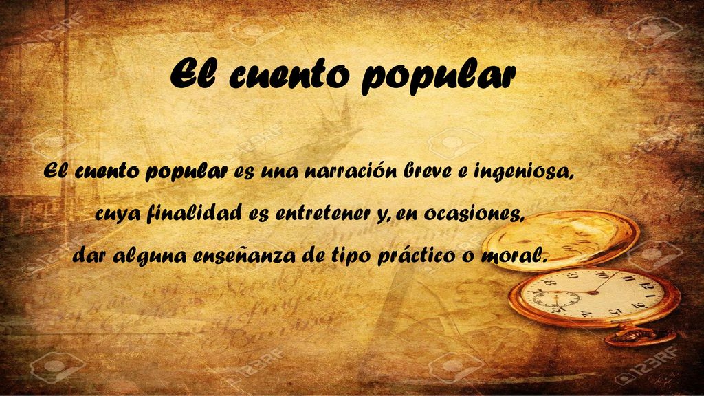 El cuento popular El cuento popular es una narración breve e ingeniosa, cuya finalidad es entretener y, en ocasiones,