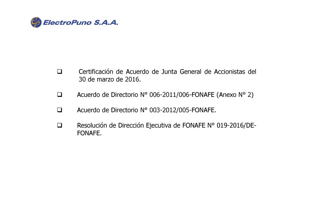 Certificación de Acuerdo de Junta General de Accionistas del 30 de marzo de 2016.