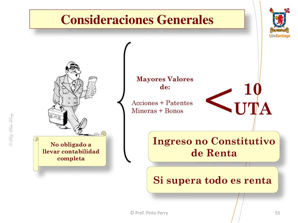 < 10 UTA Consideraciones Generales Ingreso no Constitutivo de Renta