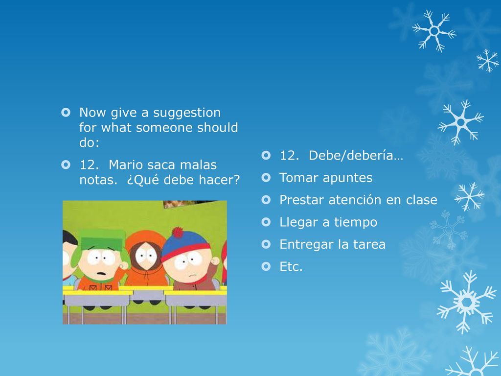 Now give a suggestion for what someone should do: