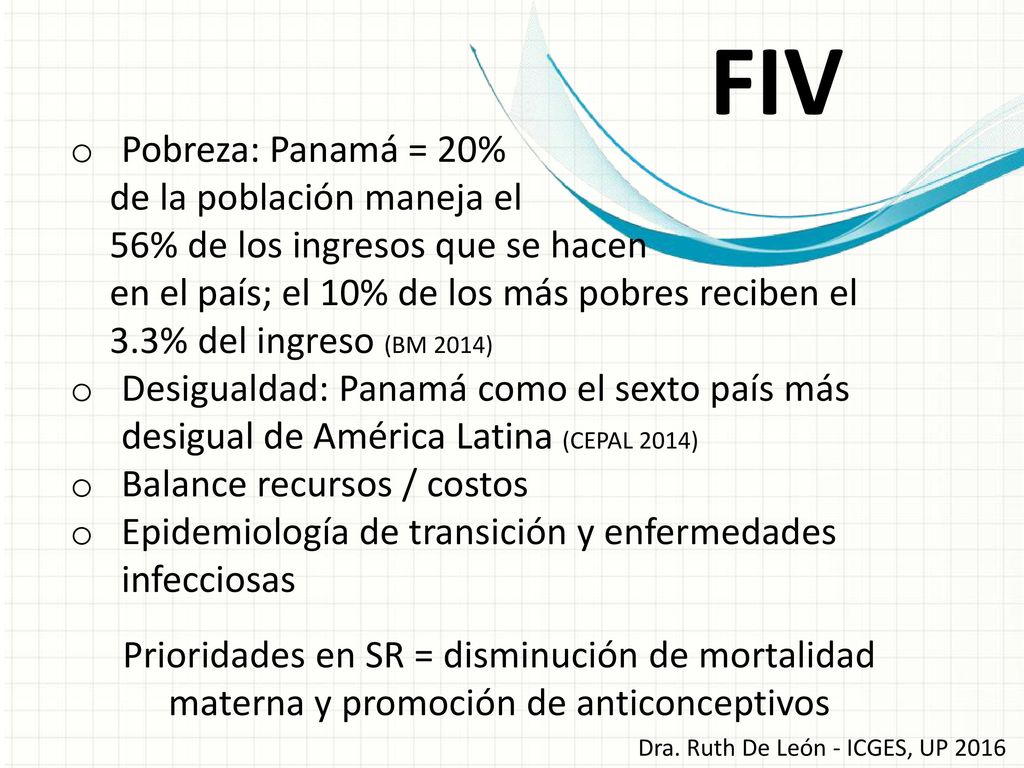 FIV Pobreza: Panamá = 20% de la población maneja el
