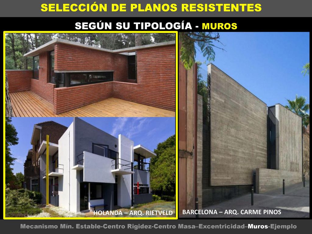 SELECCIÓN DE PLANOS RESISTENTES