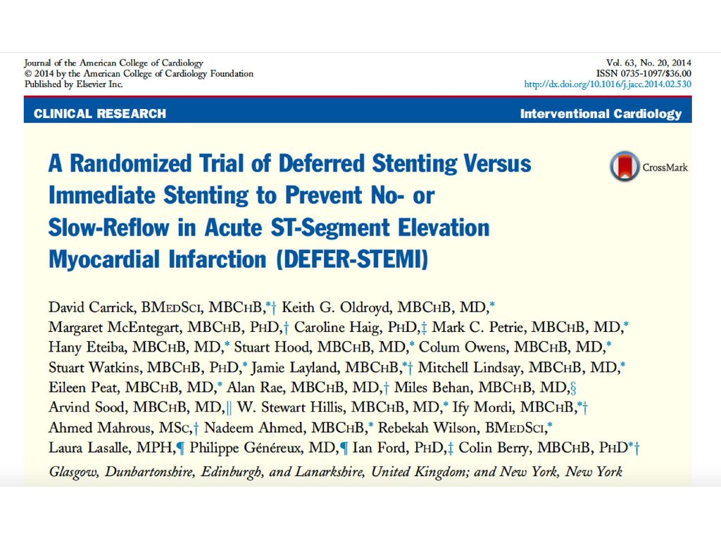 Primary EP: NACE Femoral NNTB: 53 Radial 11.7% 9.8%