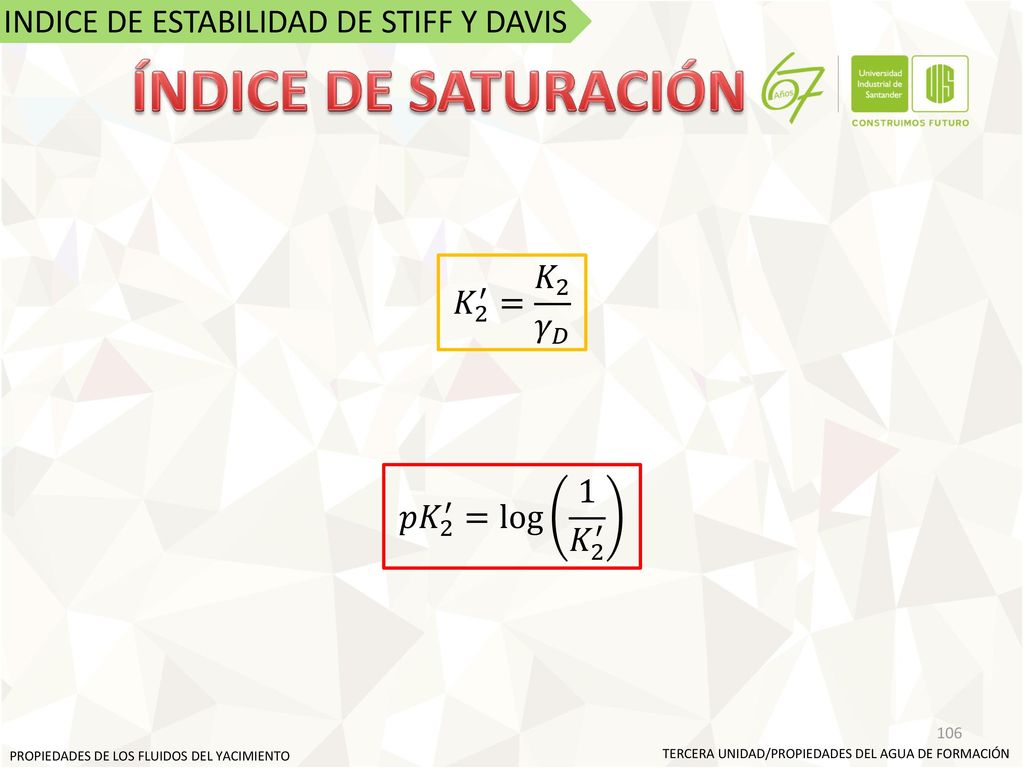 ÍNDICE DE SATURACIÓN INDICE DE ESTABILIDAD DE STIFF Y DAVIS