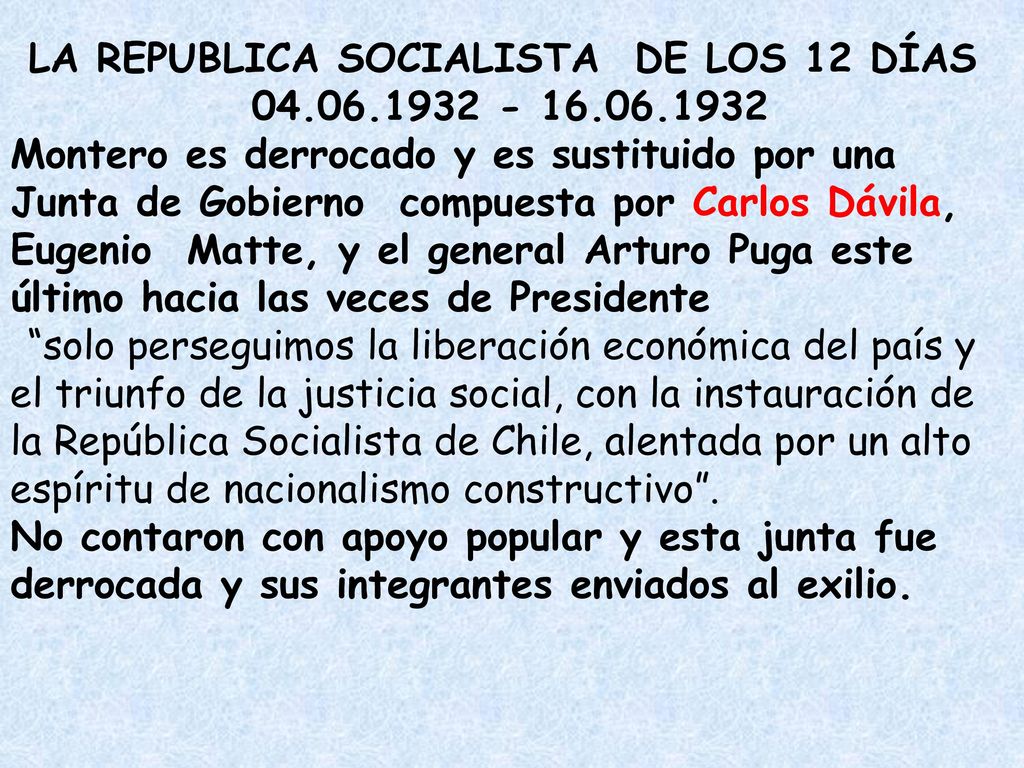 LA REPUBLICA SOCIALISTA DE LOS 12 DÍAS