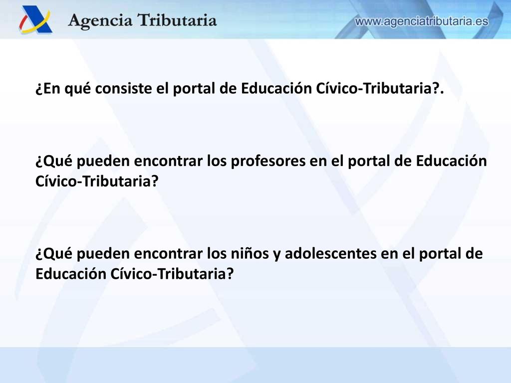 ¿En qué consiste el portal de Educación Cívico-Tributaria .