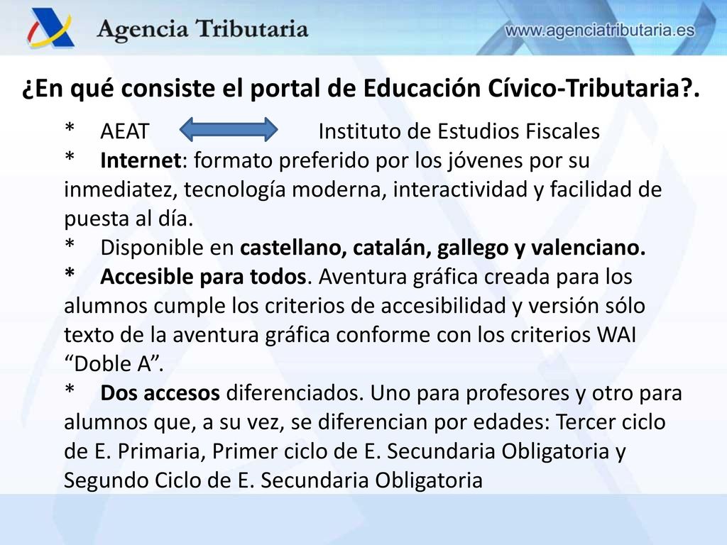 ¿En qué consiste el portal de Educación Cívico-Tributaria .