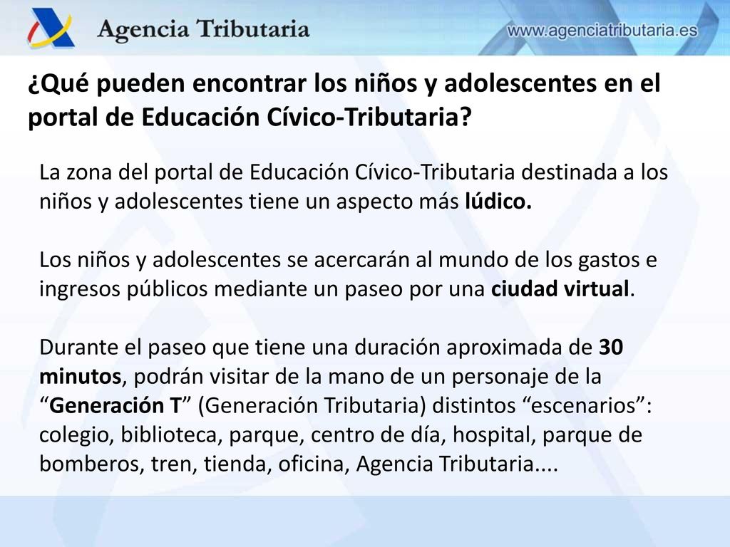 ¿Qué pueden encontrar los niños y adolescentes en el portal de Educación Cívico-Tributaria