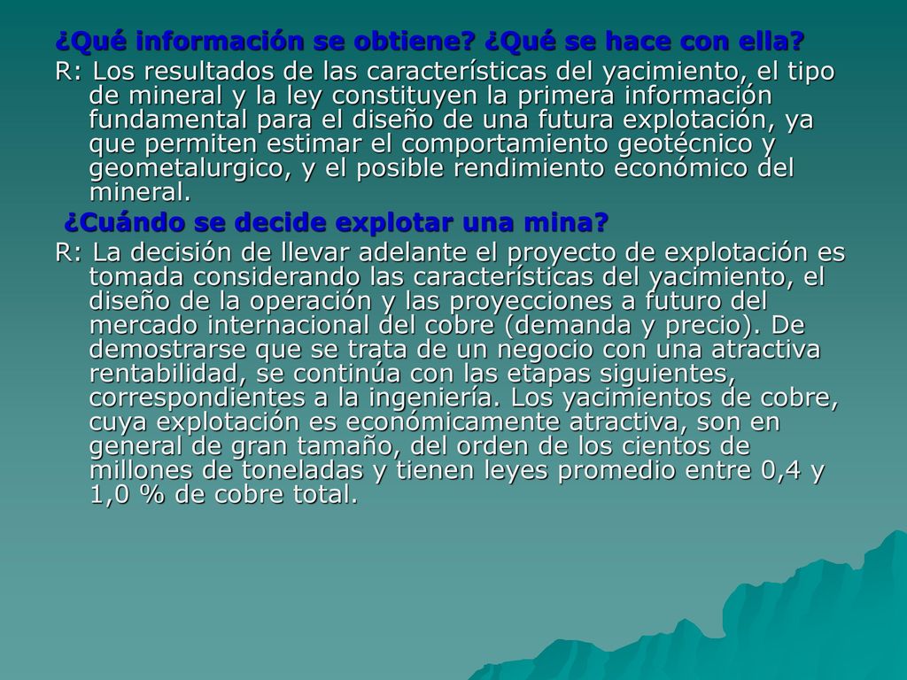 ¿Qué información se obtiene ¿Qué se hace con ella