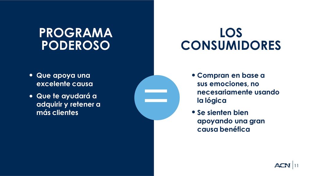 = PROGRAMA PODEROSO LOS CONSUMIDORES Que apoya una excelente causa