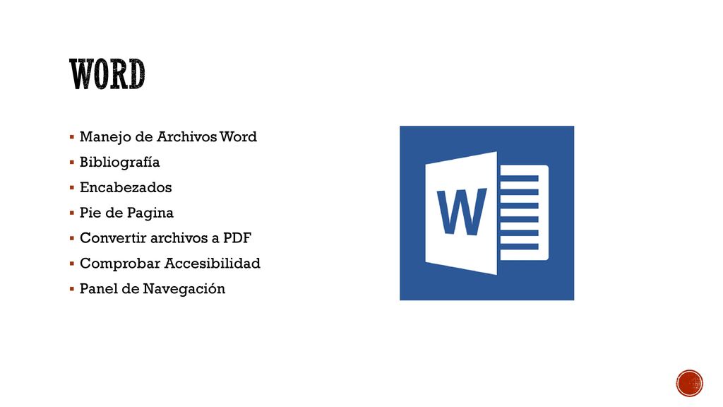 Word Manejo de Archivos Word Bibliografía Encabezados Pie de Pagina