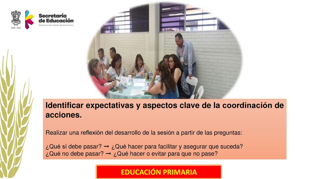 Identificar expectativas y aspectos clave de la coordinación de acciones.