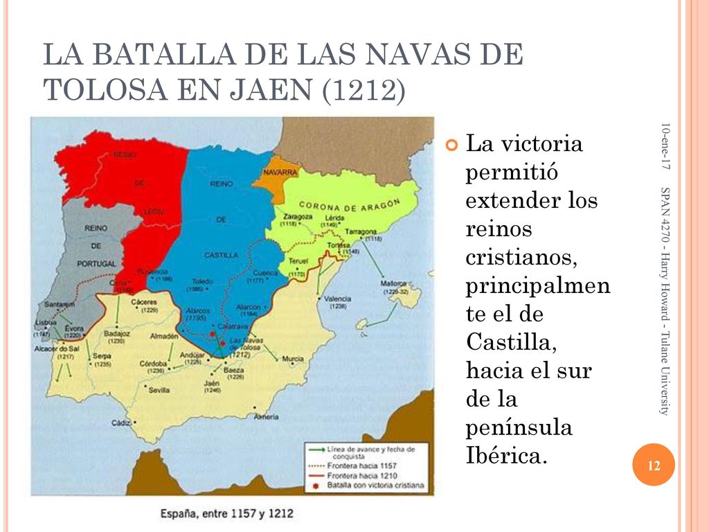 LA BATALLA DE LAS NAVAS DE TOLOSA EN JAEN (1212)