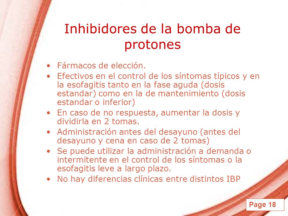 Inhibidores de la bomba de protones