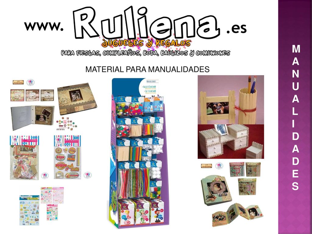www. .es M A N U L I D E S MATERIAL PARA MANUALIDADES