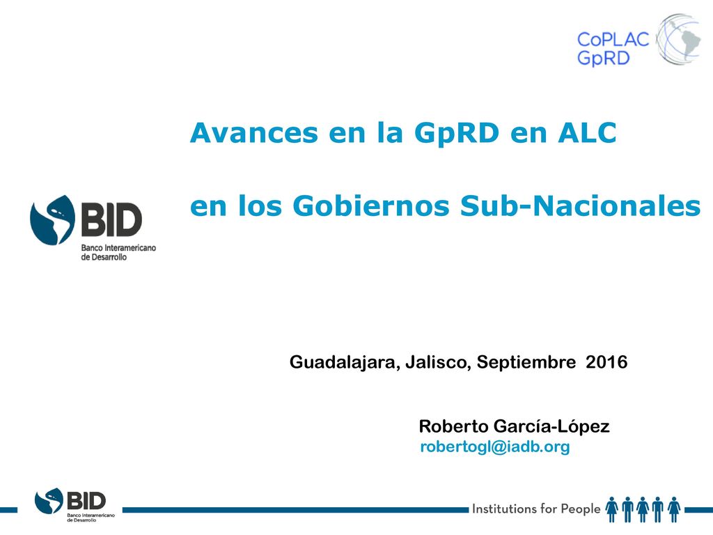 Avances en la GpRD en ALC en los Gobiernos Sub-Nacionales