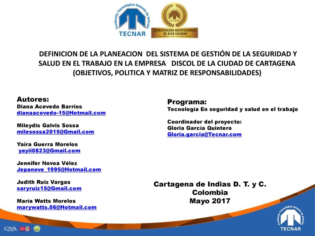 Cartagena de Indias D. T. y C.