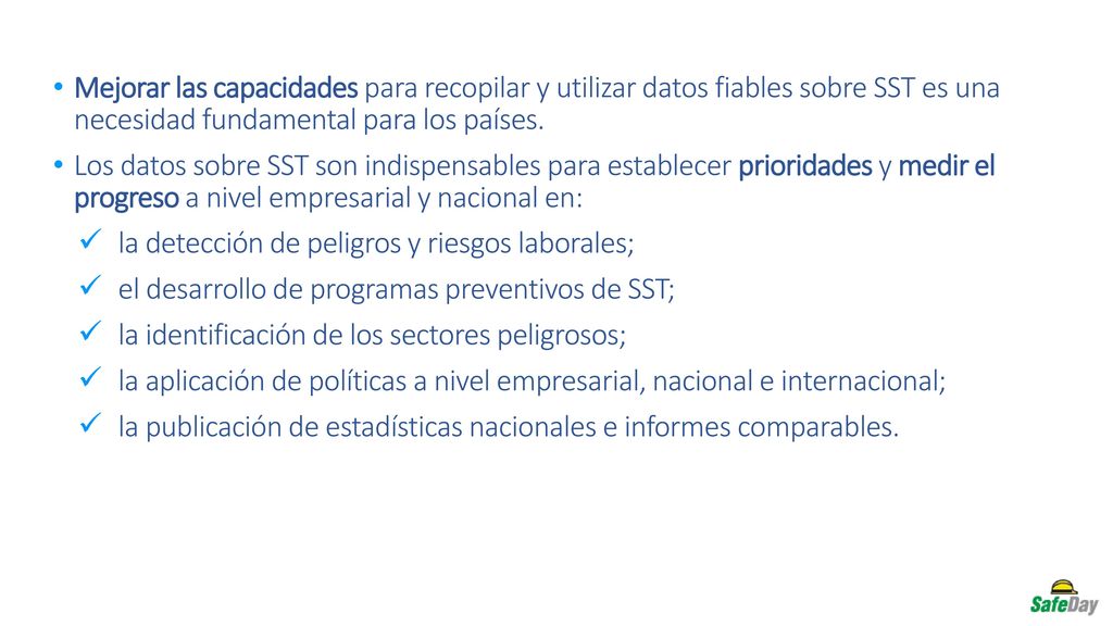 Mejorar las capacidades para recopilar y utilizar datos fiables sobre SST es una necesidad fundamental para los países.