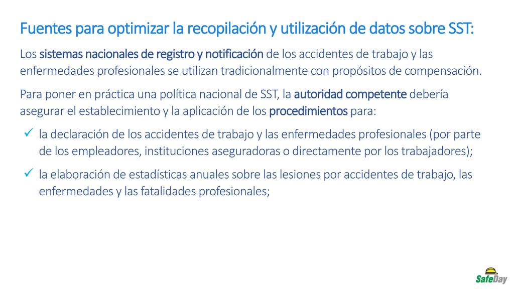 Fuentes para optimizar la recopilación y utilización de datos sobre SST: