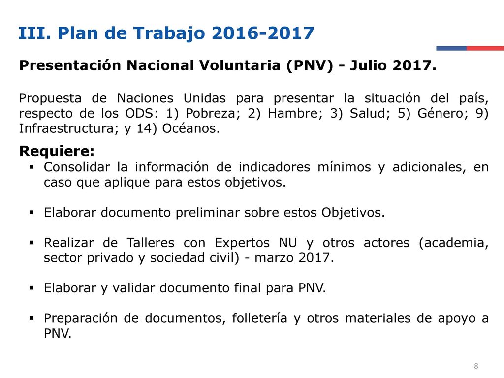 Presentación Nacional Voluntaria (PNV) - Julio 2017.