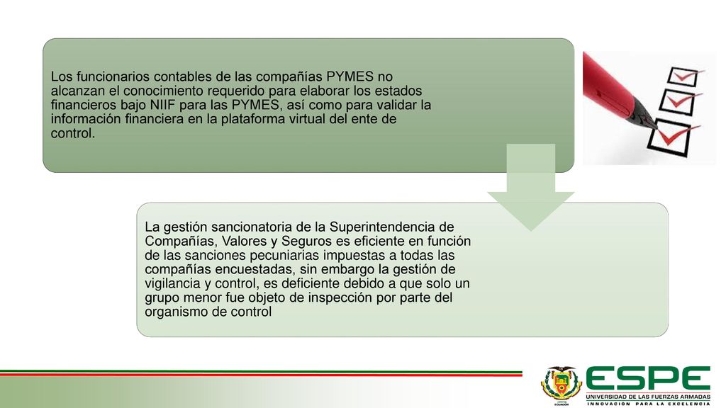 Los funcionarios contables de las compañías PYMES no alcanzan el conocimiento requerido para elaborar los estados financieros bajo NIIF para las PYMES, así como para validar la información financiera en la plataforma virtual del ente de control.