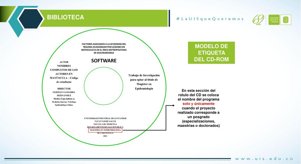 BIBLIOTECA MODELO DE ETIQUETA SOFTWARE DEL CD-ROM