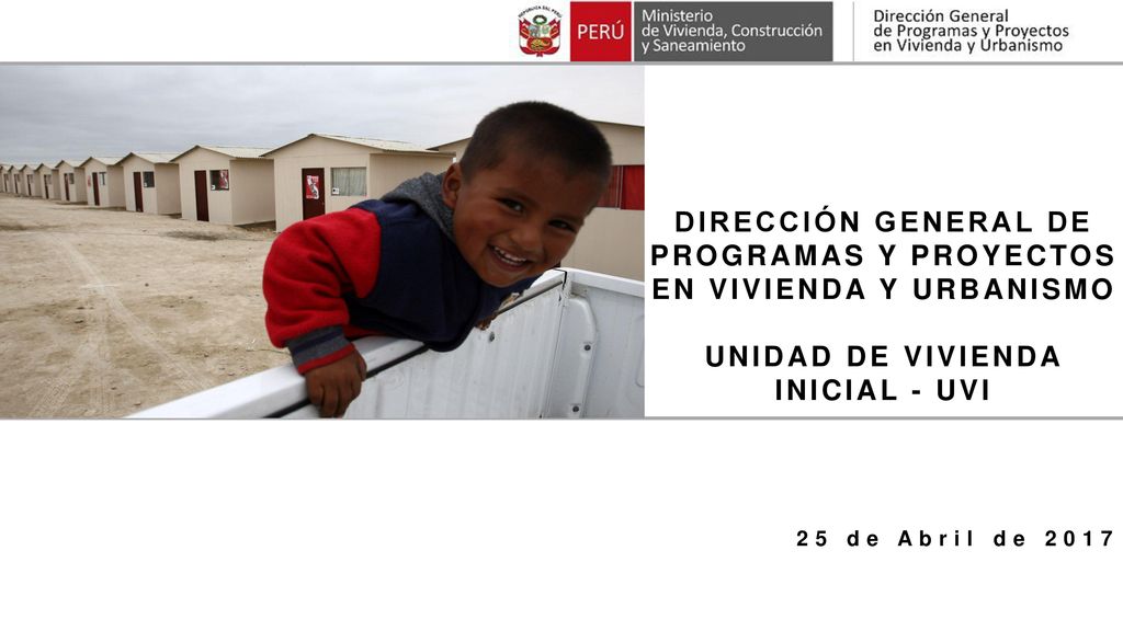 DIRECCIÓN GENERAL DE PROGRAMAS Y PROYECTOS EN VIVIENDA Y URBANISMO