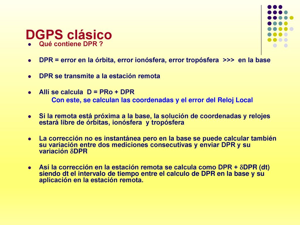 Con este, se calculan las coordenadas y el error del Reloj Local