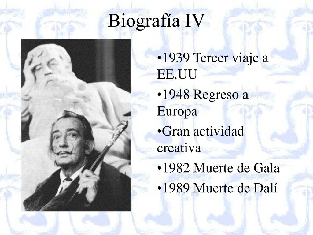 Biografía IV 1939 Tercer viaje a EE.UU 1948 Regreso a Europa
