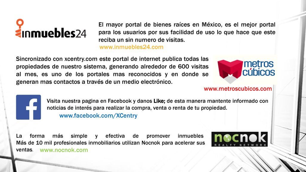 El mayor portal de bienes raíces en México, es el mejor portal para los usuarios por sus facilidad de uso lo que hace que este reciba un sin numero de visitas.