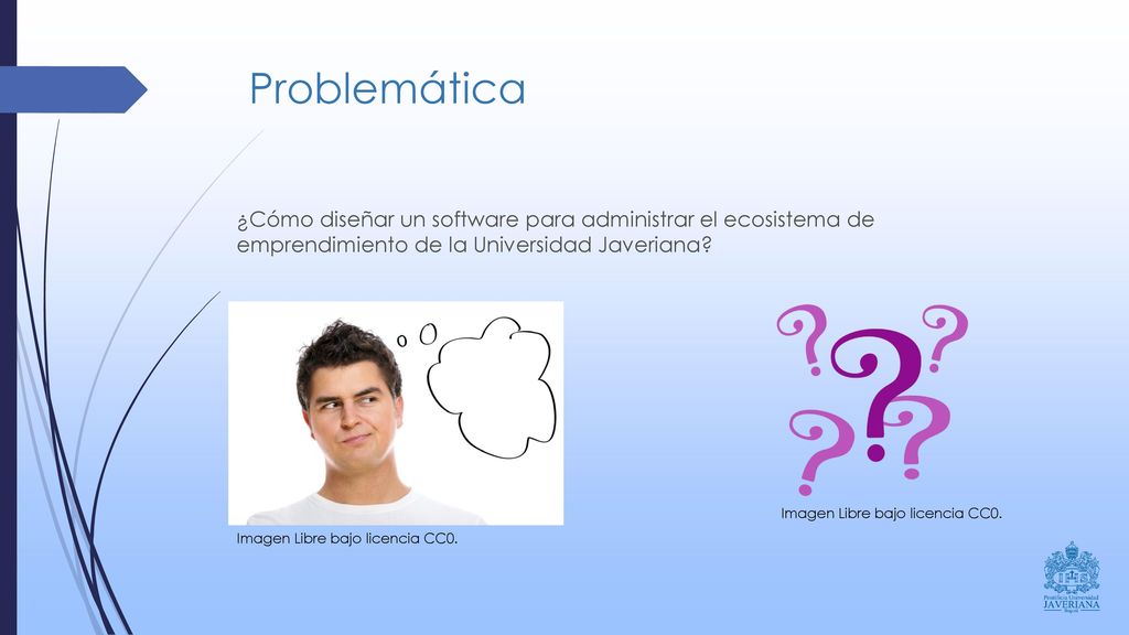 Problemática ¿Cómo diseñar un software para administrar el ecosistema de emprendimiento de la Universidad Javeriana