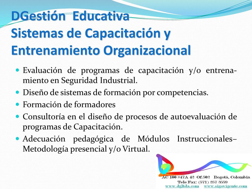 DGestión Educativa Sistemas de Capacitación y Entrenamiento Organizacional
