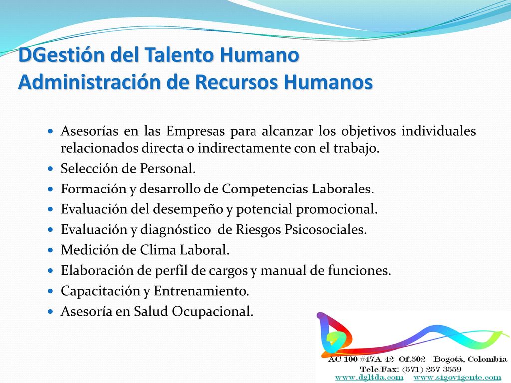 DGestión del Talento Humano Administración de Recursos Humanos